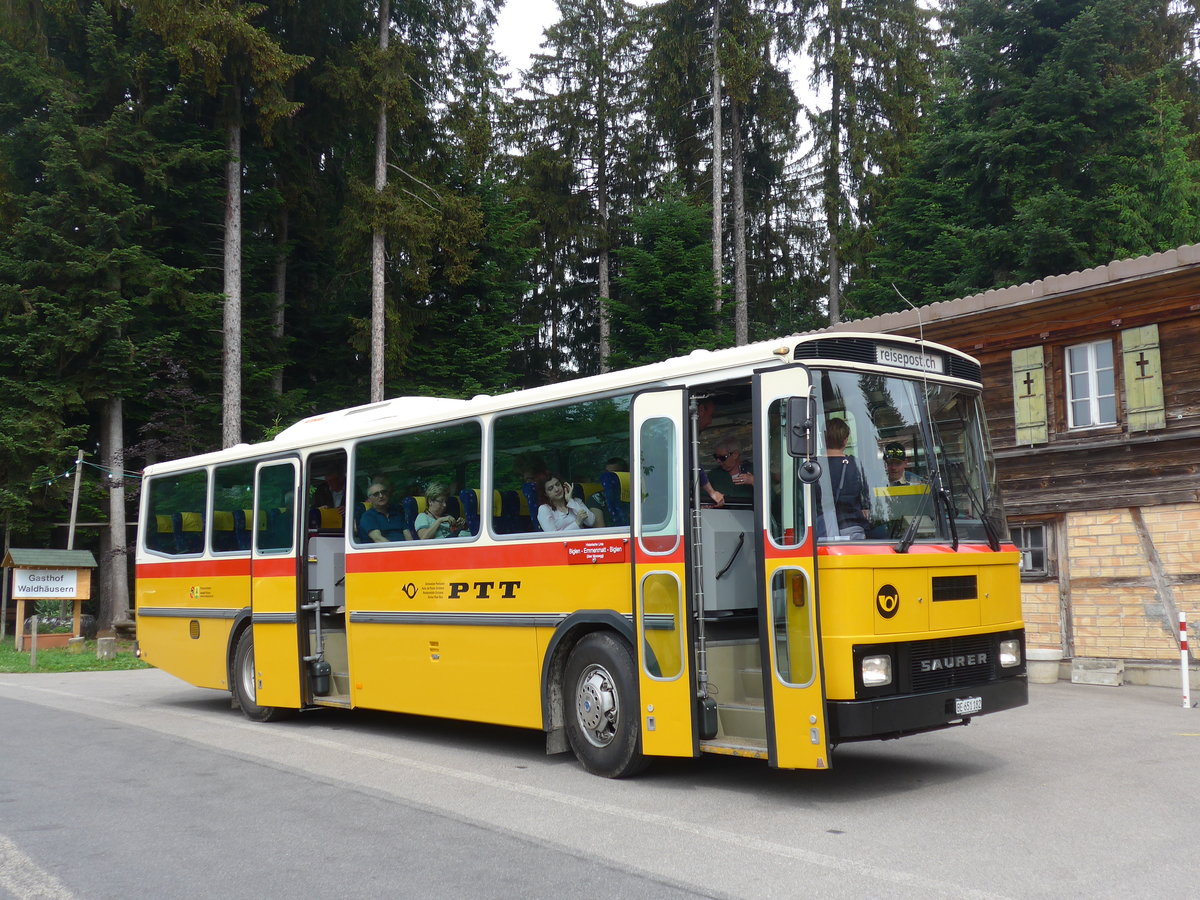 (193'662) - Bernair, Mnsingen - BE 651'182 - Saurer/Tscher (ex Schebath, Lauerz; ex Albin, Fllanden; ex Heim, Flums) am 3. Juni 2018 in Waldhusern, Kurhaus