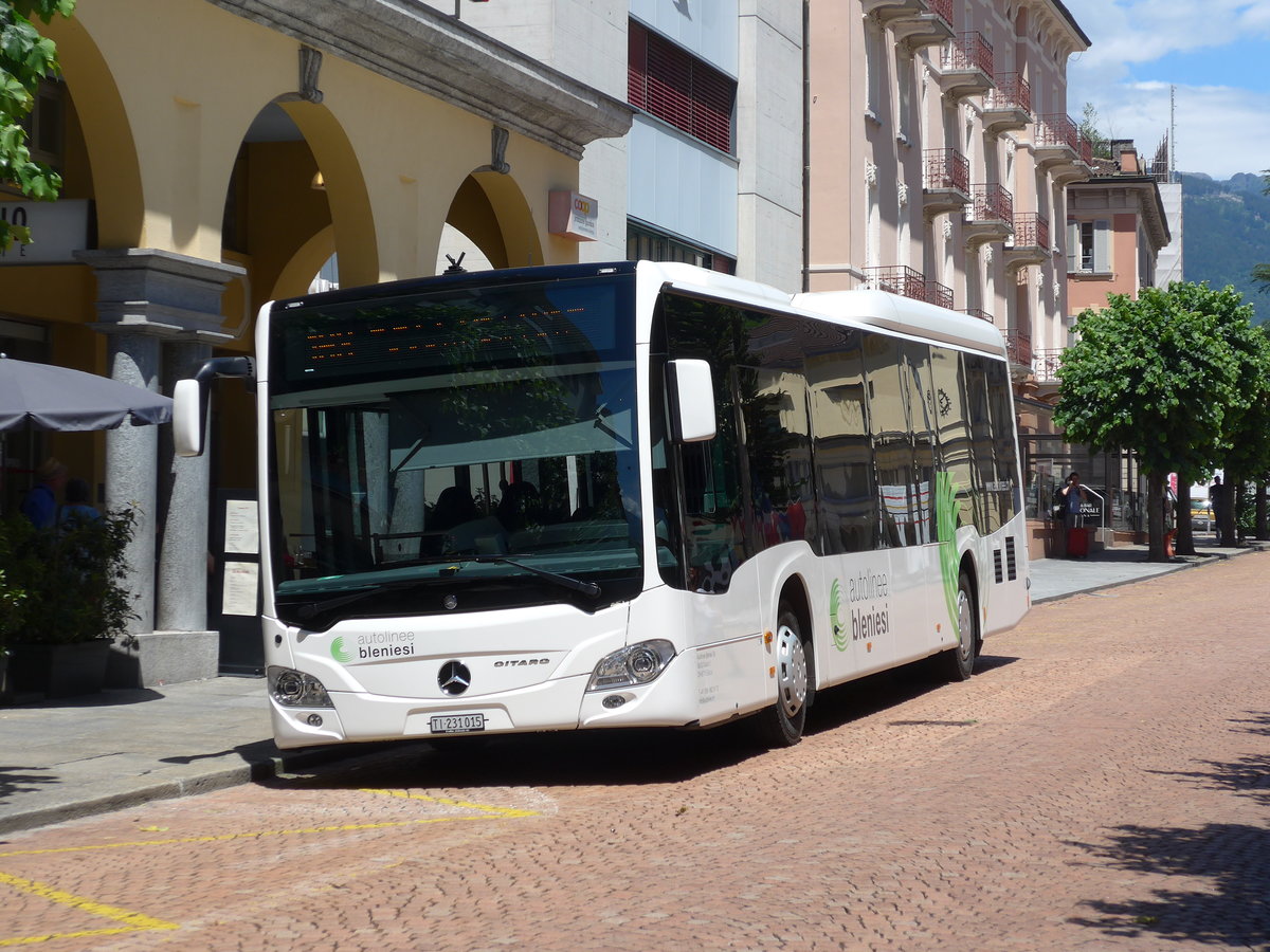 (193'852) - ABl Biasca - Nr. 15/TI 231'015 - Mercedes am 9. Juni 2018 beim Bahnhof Bellinzona