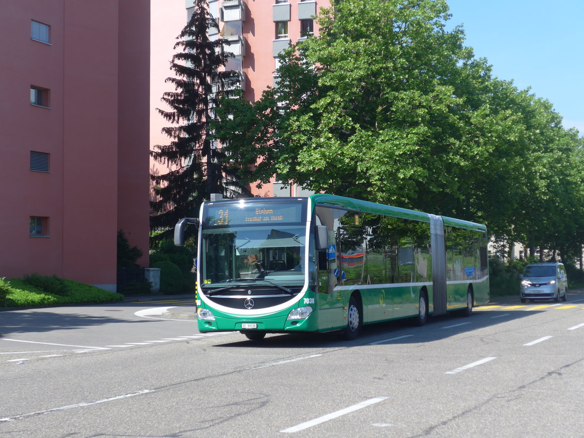 (193'898) - BVB Basel - Nr. 7038/BS 99'338 - Mercedes am 10. Juni 2018 in Basel, Rankstrasse