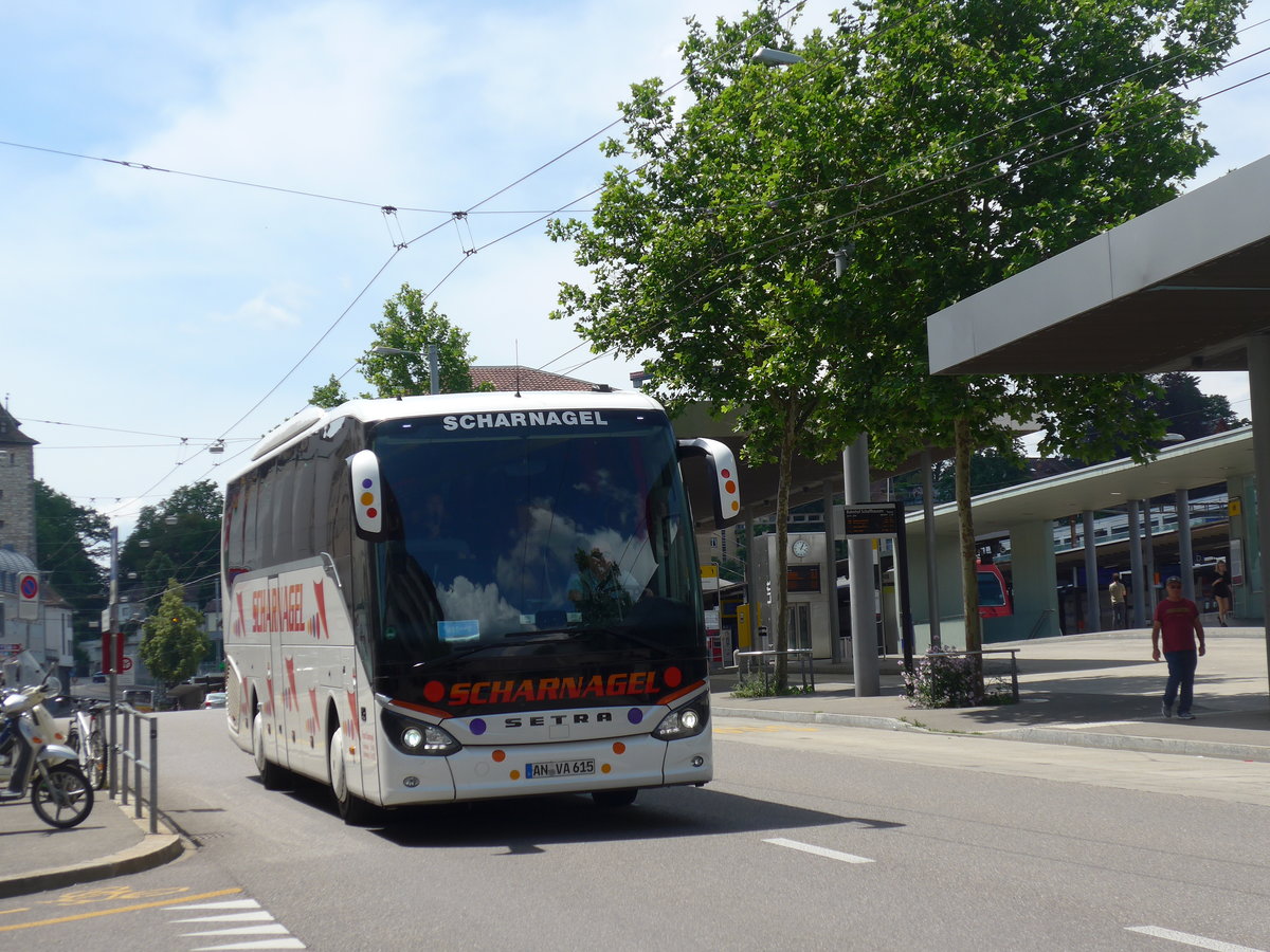 (193'914) - Aus Deutschland: Scharnagel, Feuchtwangen - AN-VA 615 - Setra am 10. Juni 2018 beim Bahnhof Schaffhausen