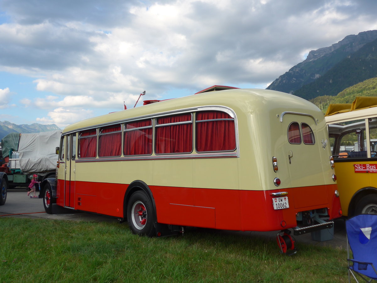 (194'313) - Imfeld, Sachseln - OW 10'062 - Saurer/Tscher (ex Ltscher, Neuheim) am 23. Juni 2018 in Interlaken, Flugplatz