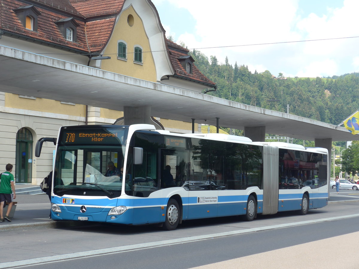 (194'576) - BLWE Wattwil - Nr. 4/SG 363'980 - Mercedes am 7. Juli 2018 beim Bahnhof Wattwil