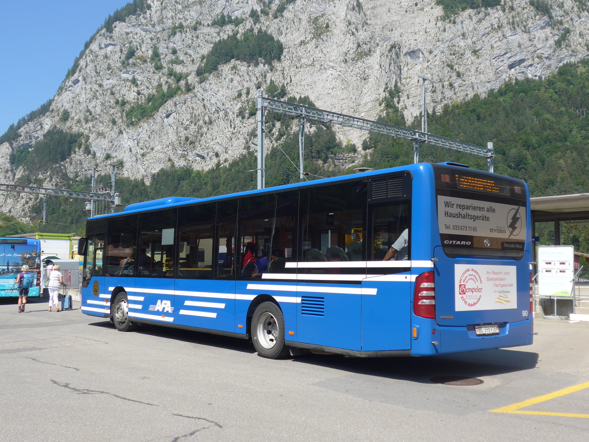 (194'666) - AFA Adelboden - Nr. 90/BE 398'916 - Mercedes am 9. Juli 2018 beim Bahnhof Wimmis