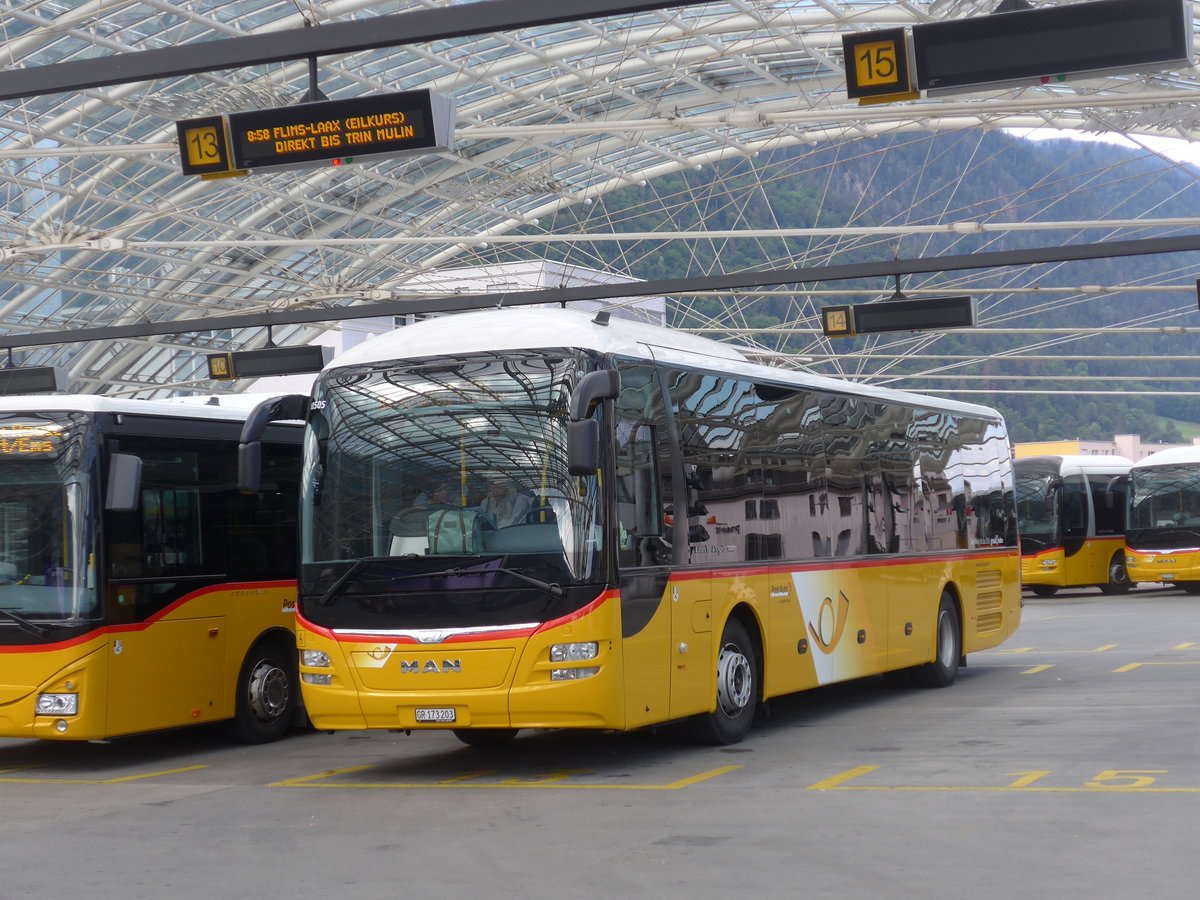 (194'782) - PostAuto Graubnden - GR 173'203 - MAN am 15. Juli 2018 in Chur, Postautostation