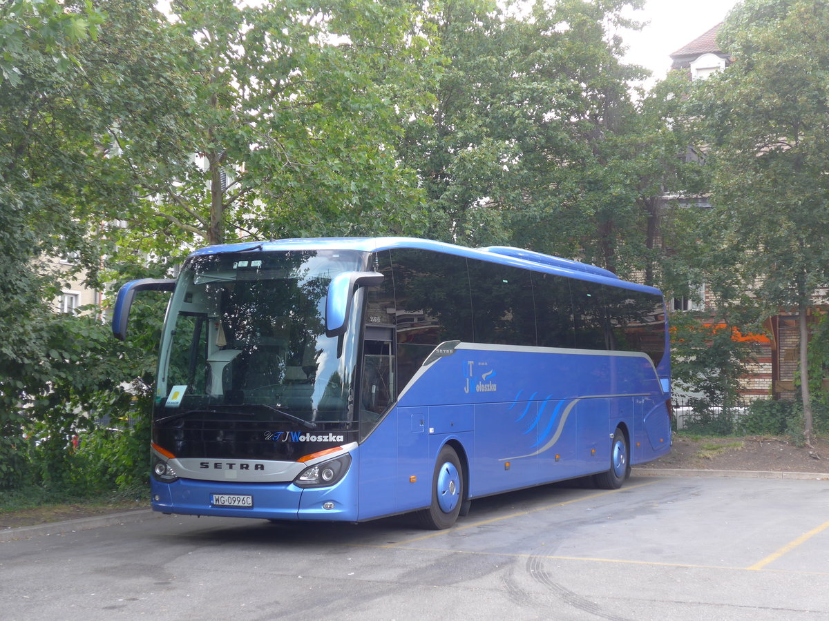 (194'880) - Aus Polen: Woloska, Miastkw Koscielny - WG 0996C - Setra am 15. Juli 2018 in Zrich, Sihlquai