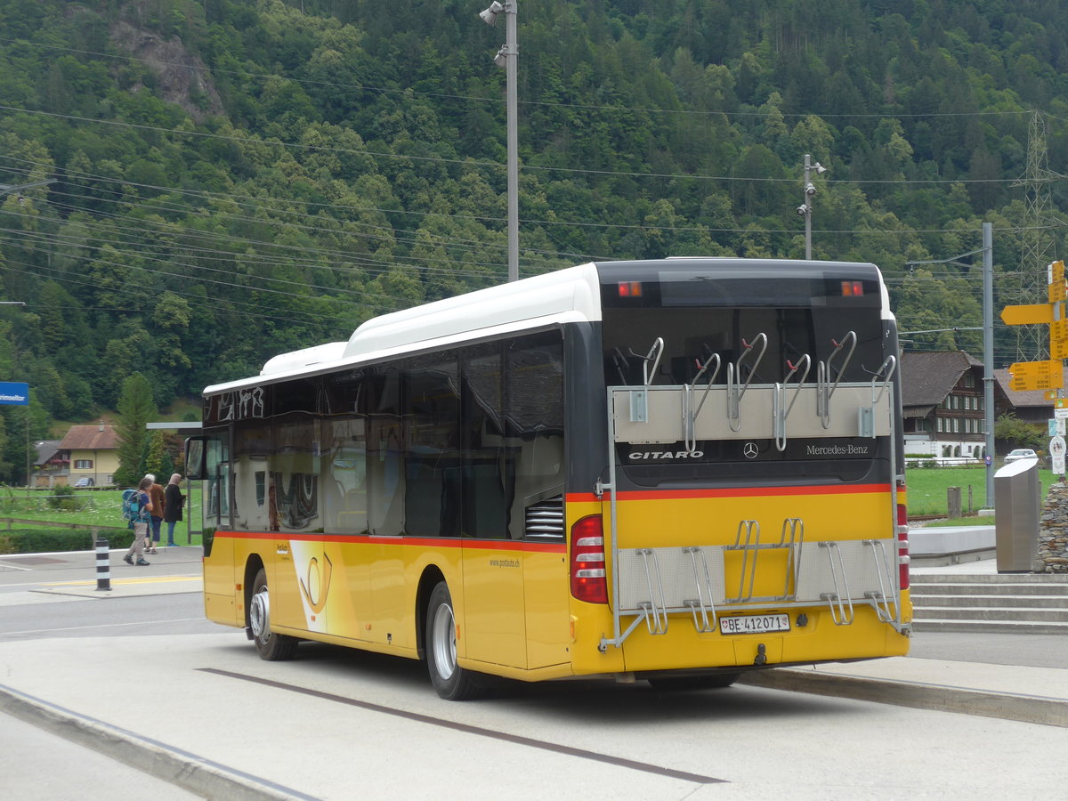 (194'988) - AVG Meiringen - Nr. 71/BE 412'071 - Mercedes am 21. Juli 2018 in Innertkirchen, Grimseltor