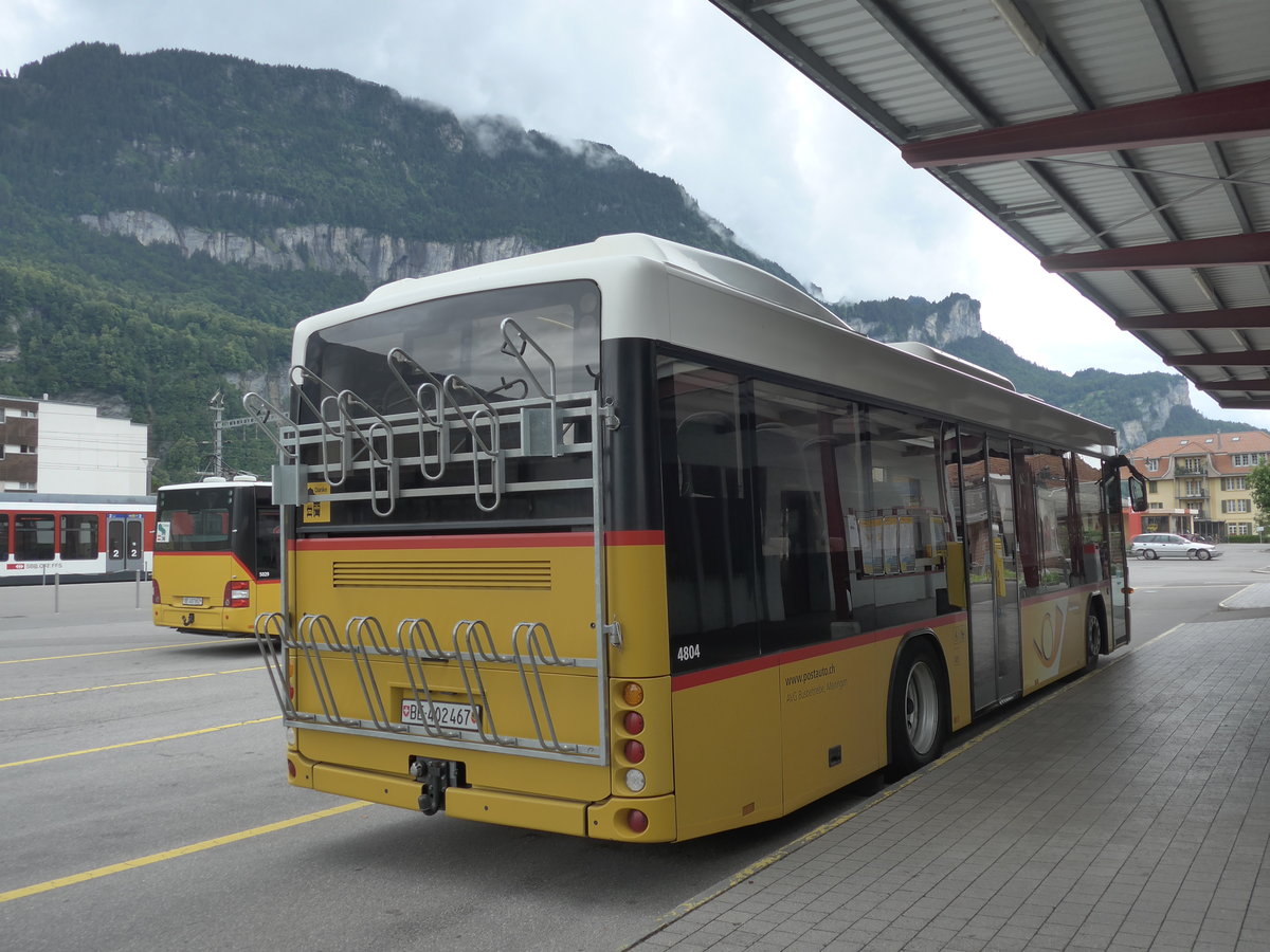 (194'997) - AVG Meiringen - Nr. 67/BE 402'467 - Scania/Hess (ex Nr. 76; ex Steiner, Messen) am 21. Juli 2018 in Meiringen, Postautostation