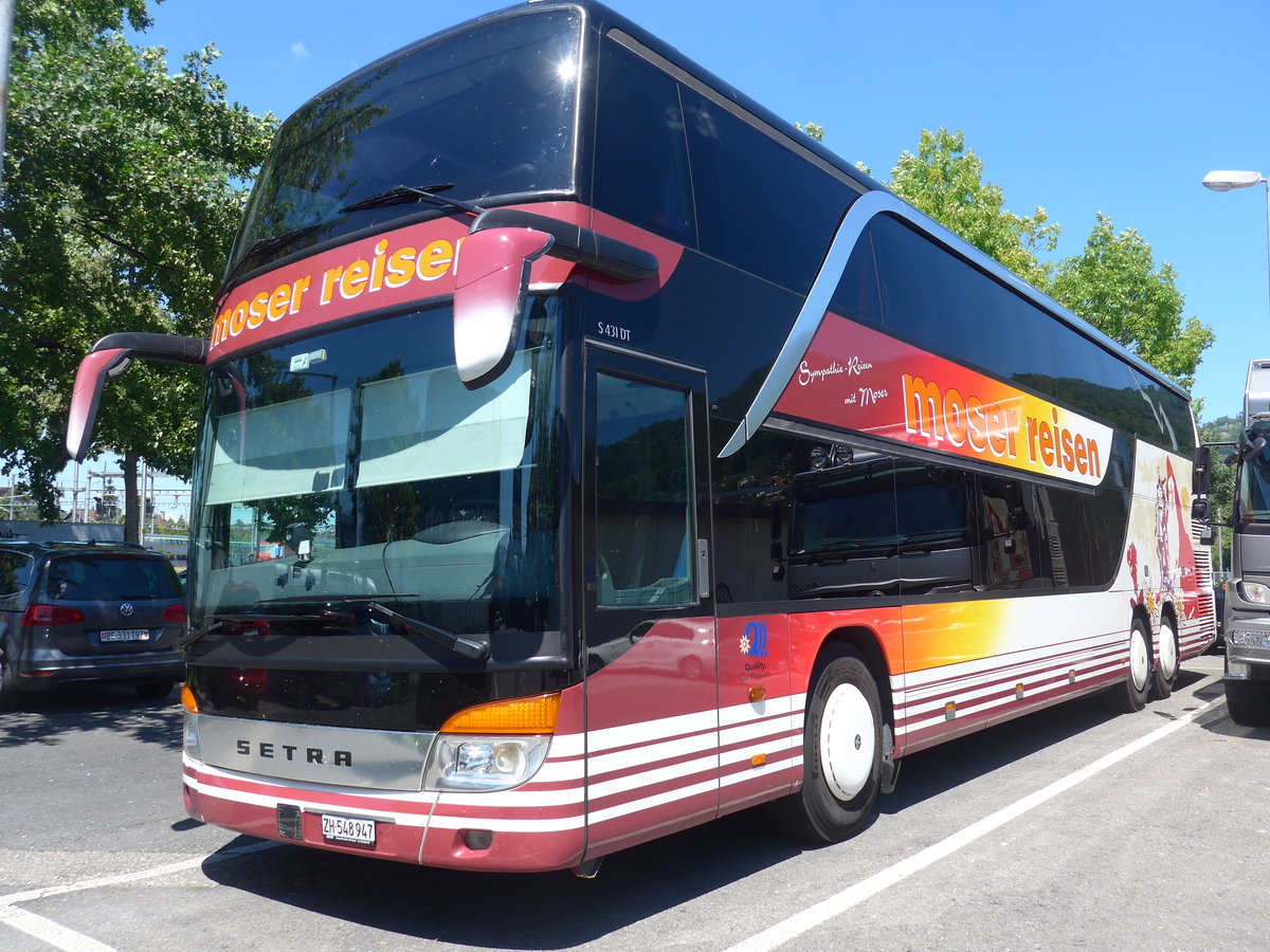 (195'188) - Moser, Flaach - ZH 548'947 - Setra am 26. Juli 2018 in Thun, Seestrasse