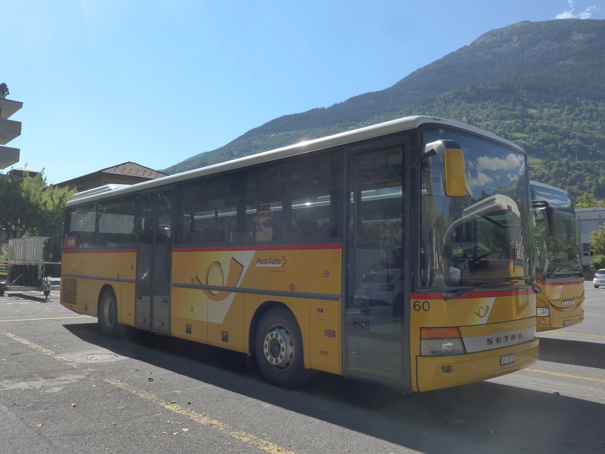 (195'318) - Zerzuben, Visp-Eyholz - Nr. 60/VS 18'725 - Setra am 29. Juli 2018 in Brig, Postgarage