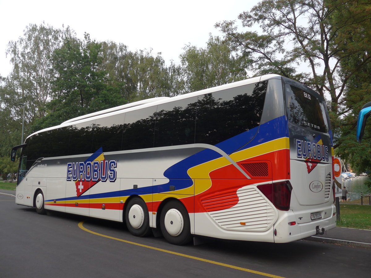 (195'525) - Knecht, Windisch - Nr. 52/AG 8511 - Setra am 4. August 2018 in Thun, Lachen