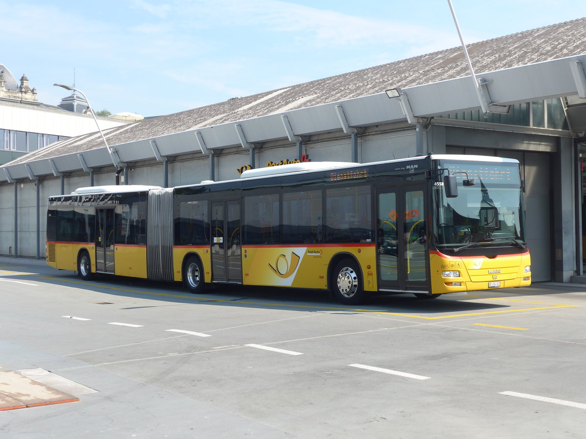 (195'671) - PostAuto Bern - Nr. 665/BE 656'302 - MAN am 6. August 2018 in Bern, Postautostation