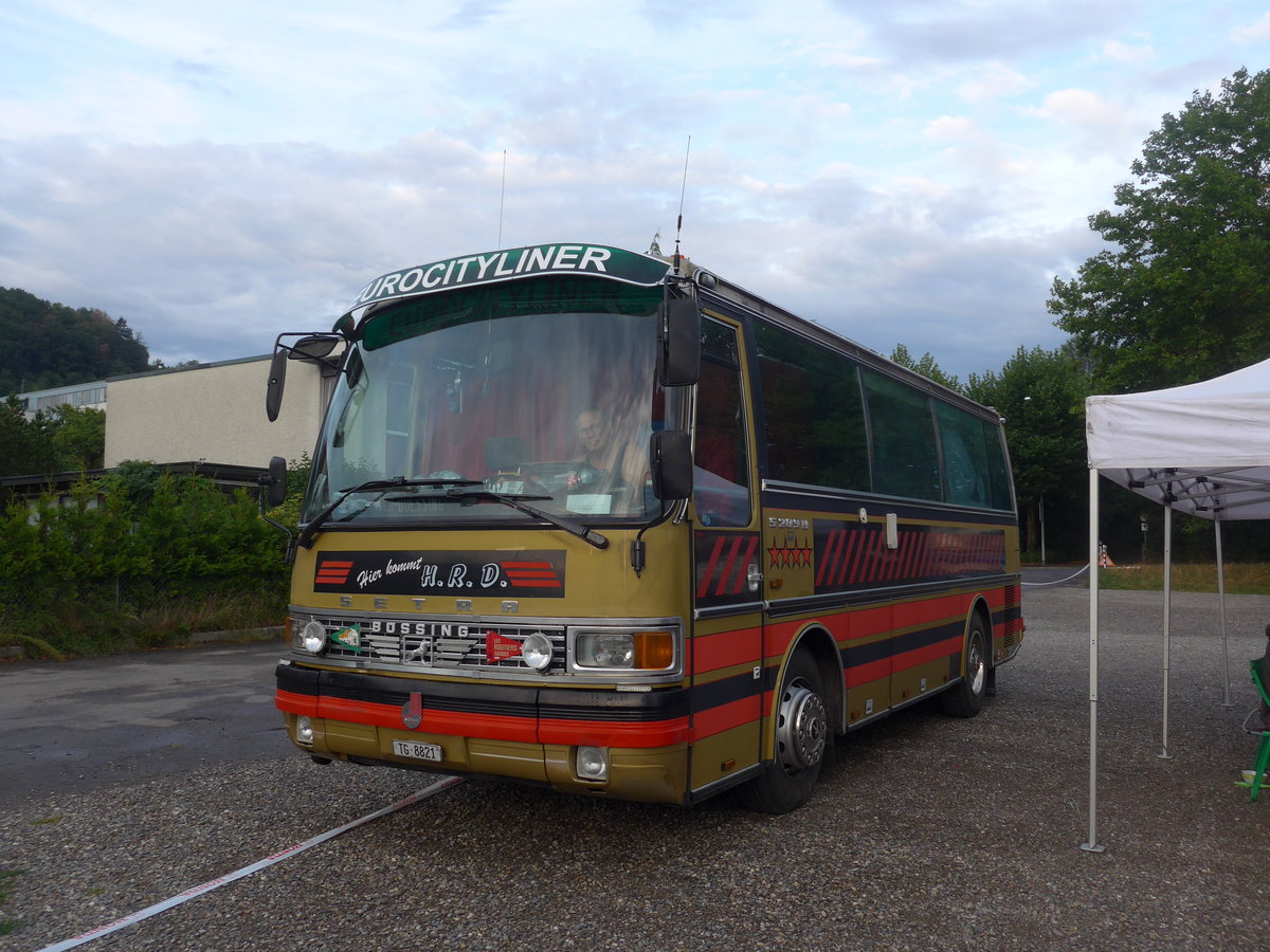 (195'881) - Dasen, Bischofszell - TG 8821 - Setra (ex Reichlin, Goldau) am 17. August 2018 in Wettingen, Zirkuswiese