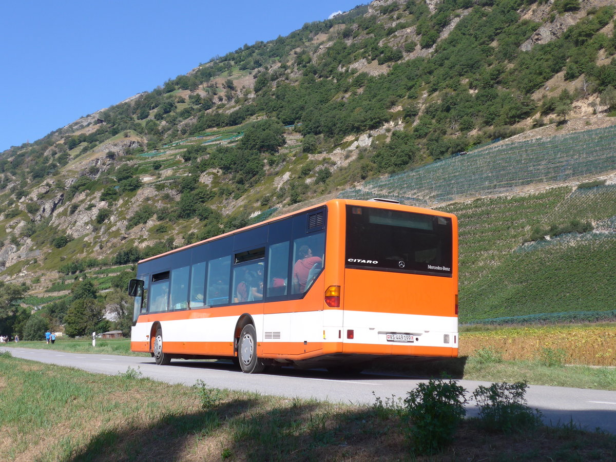 (196'041) - Ruffiner, Turtmann - VS 449'199 - Mercedes (ex Regiobus, Gossau) am 19. August 2018 in Gampel, Open-Air