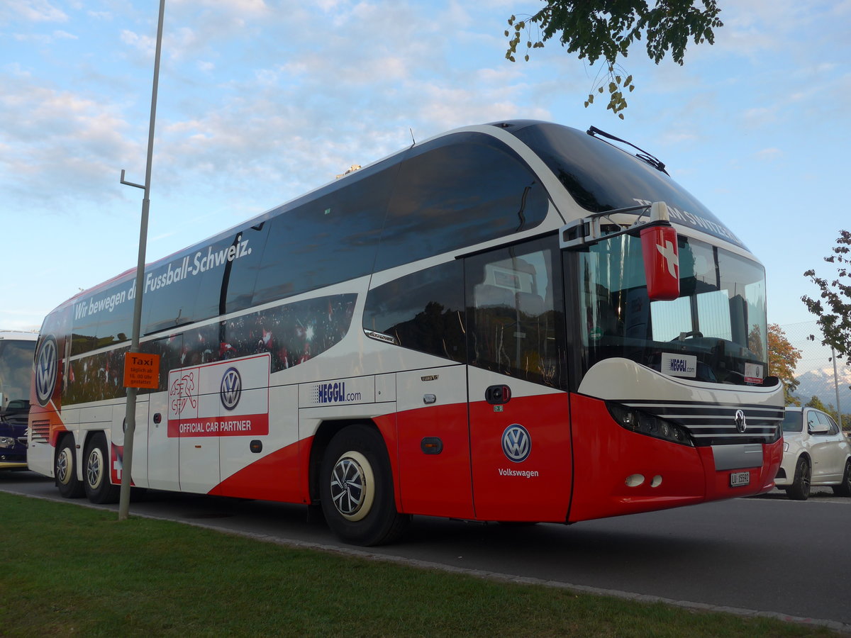 (196'225) - Heggli, Kriens - LU 15'592 - Neoplan am 27. August 2018 in Thun, Strandbad