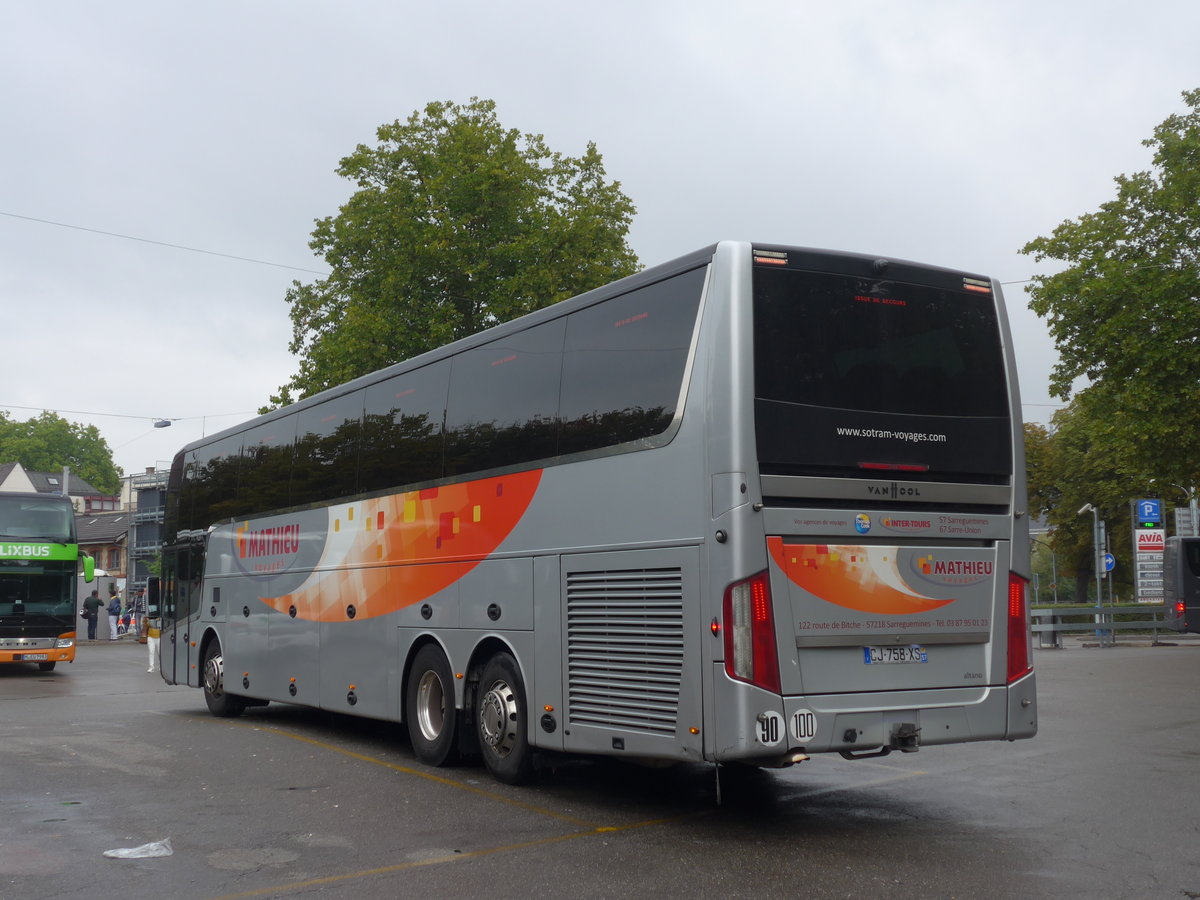 (196'238) - Aus Frankreich: Mathieu, Sarreguermines - CJ 758 XS - Van Hool am 1. September 2018 in Zrich, Sihlquai