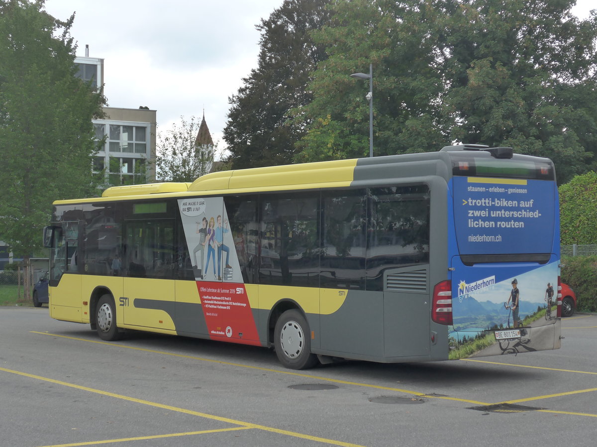 (196'459) - STI Thun - Nr. 154/BE 801'154 - Mercedes am 2. September 2018 bei der Schifflndte Thun