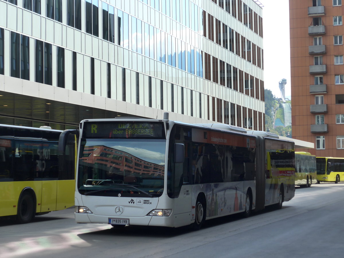 (196'701) - IVB Innsbruck - Nr. 835/I 835 IVB - Mercedes am 10. September 2018 beim Bahnhof Innsbruck