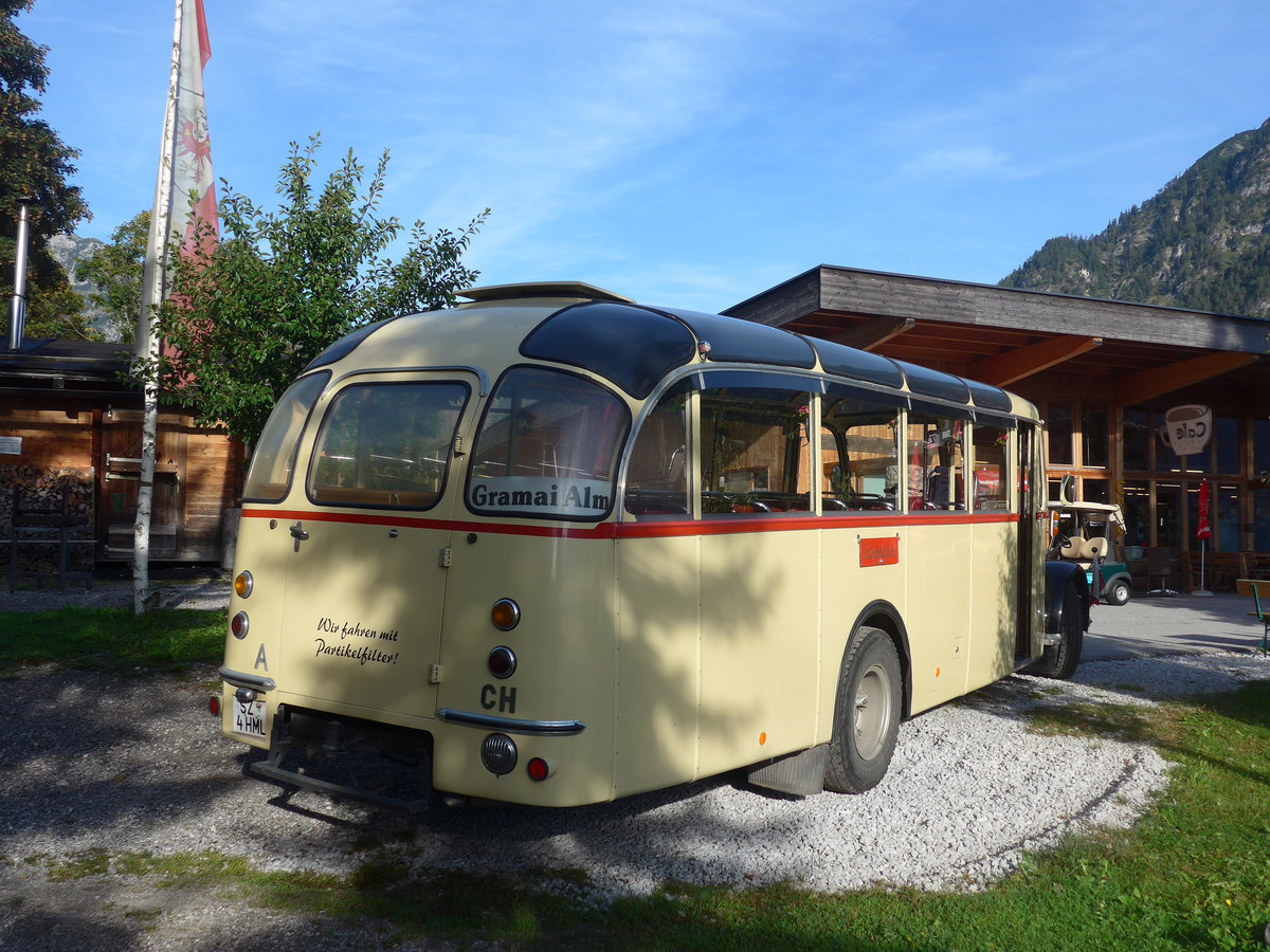 (196'740) - Wll, Maurach - SZ 4 HML - Berna/Gangloff (ex Rapold, CH-Neuhausen; ex Spring, CH-Schwenden; ex Kunz, CH-Schwenden) am 11. September 2018 in Pertisau, Sport Wll