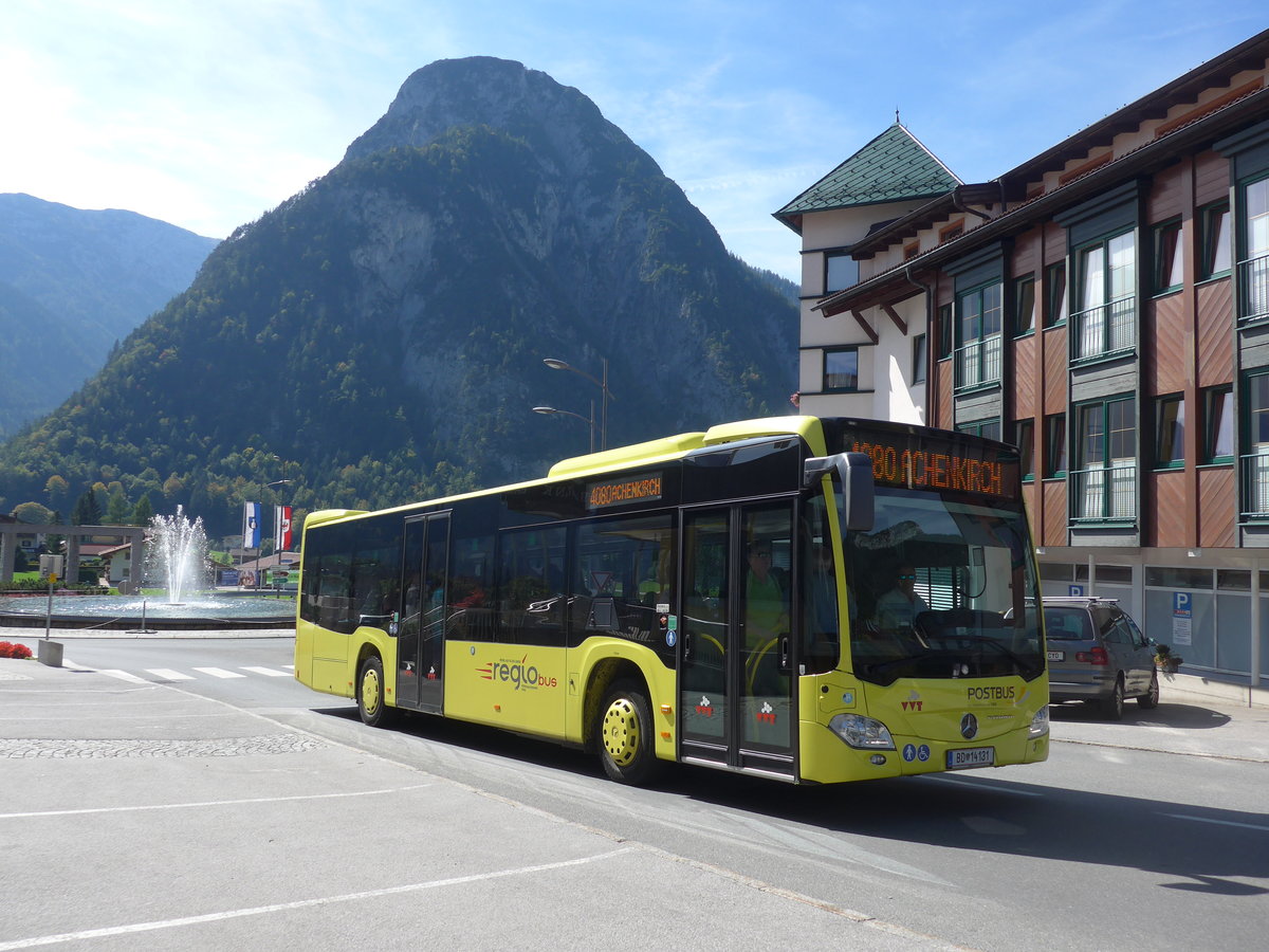 (196'816) - PostBus - BD 14'131 - Mercedes am 11. September 2018 in Maurach, Mittelschule