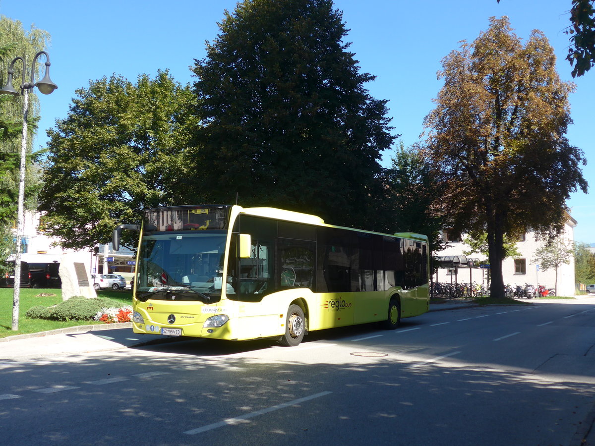 (196'947) - Ledermair, Schwaz - SZ 954 ZO - Mercedes am 12. September 2018 beim Bahnhof Wrgl