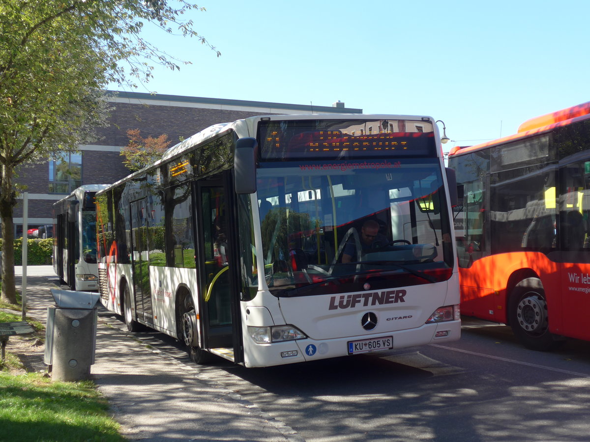 (196'953) - Lftner, Rum - KU 605 VS - Mercedes am 12. September 2018 beim Bahnhof Wrgl