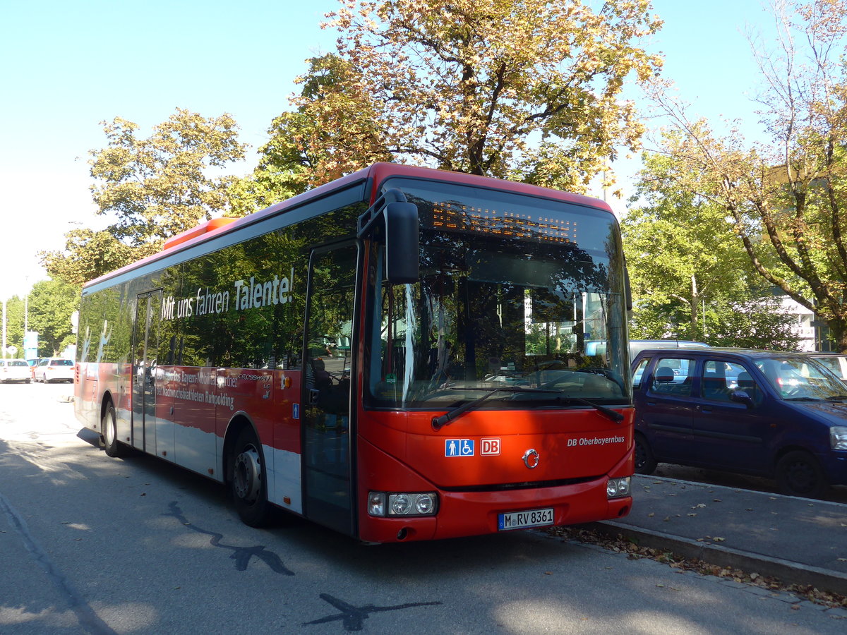 (196'977) - RVO Mnchen - M-RV 8361 - Irisbus am 12. September 2018 beim Bahnhof Bad Reichenhall