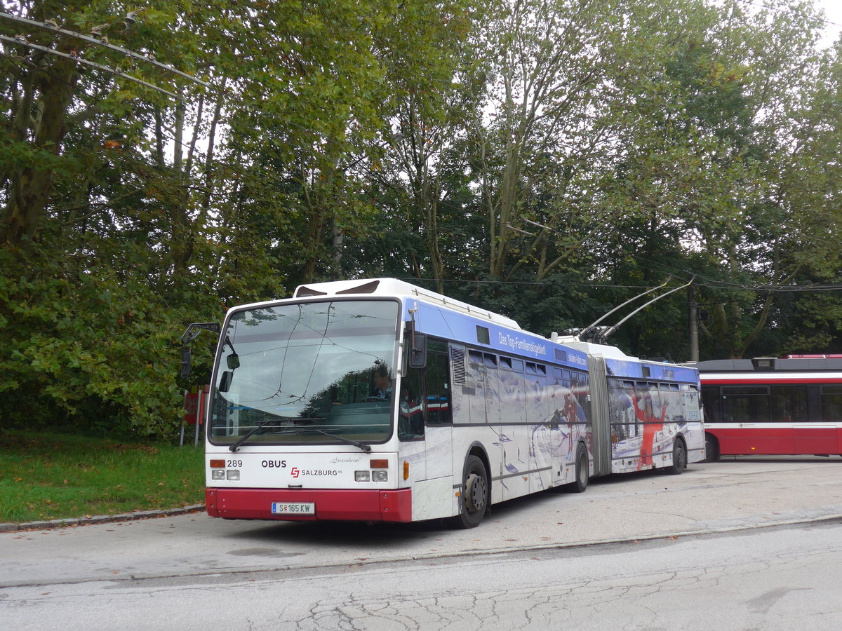 (197'546) - OBUS Salzburg - Nr. 289/S 165 KW - Van Hool Gelenktrolleybus am 14. September 2018 in Salzburg, Itzling West
