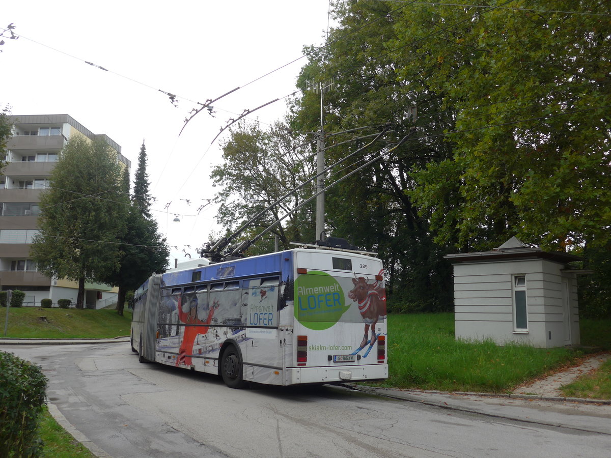(197'547) - OBUS Salzburg - Nr. 289/S 165 KW - Van Hool Gelenktrolleybus am 14. September 2018 in Salzburg, Itzling West