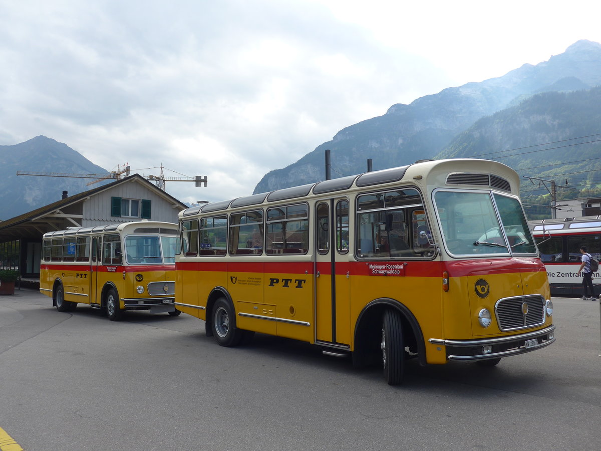 (197'692) - Mller, Ennetmoos - NW 23'167 - FBW/Gangloff (ex Rentsch, Gunten; ex P 23'203; ex P 21'003) am 16. September 2018 beim Bahnhof Meiringen