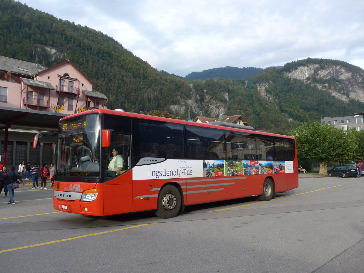 (197'859) - AFA Adelboden - Nr. 24/BE 26'701 - Setra am 16. September 2018 in Meiringen, Postautostation (Einsatz AVG M. fr Engstlenalp-Bus)