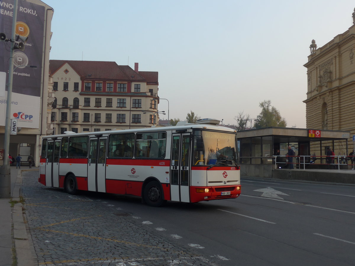 (198'471) - DPP Praha - Nr. 4035/6A9 2801 - Karosa am 18. Oktober 2018 in Praha, Florenc