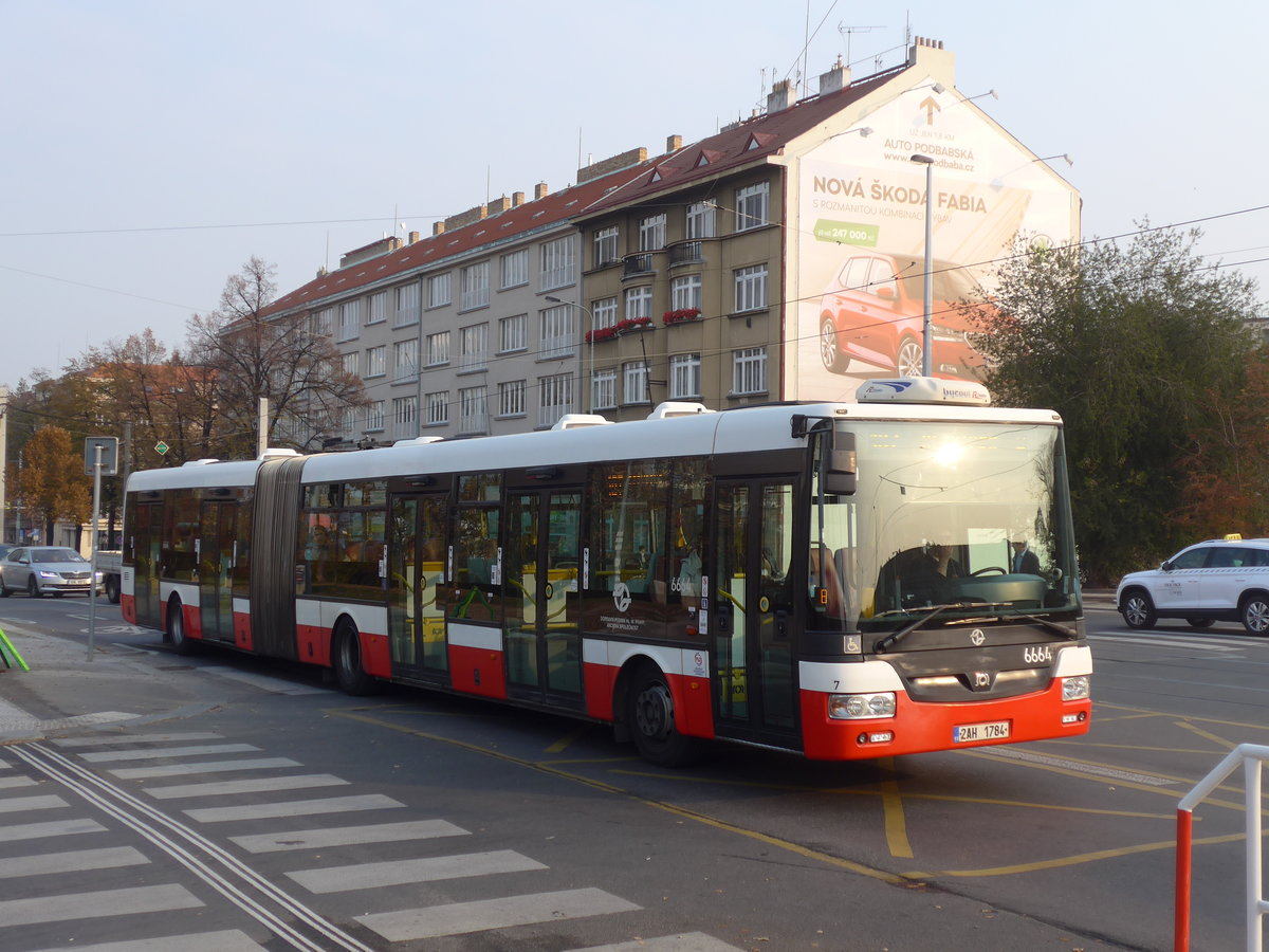 (198'487) - DPP Praha - Nr. 6664/2AH 1784 - SOR am 19. Oktober 2018 in Praha, Dejvick