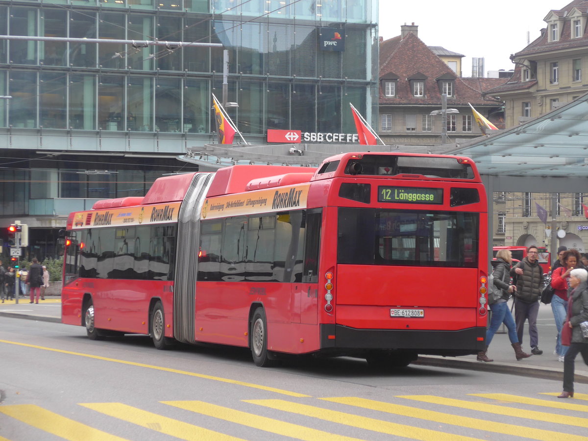 (199'122) - Bernmobil, Bern - Nr. 808/BE 612'808 - Volvo am 29. Oktober 2018 beim Bahnhof Bern