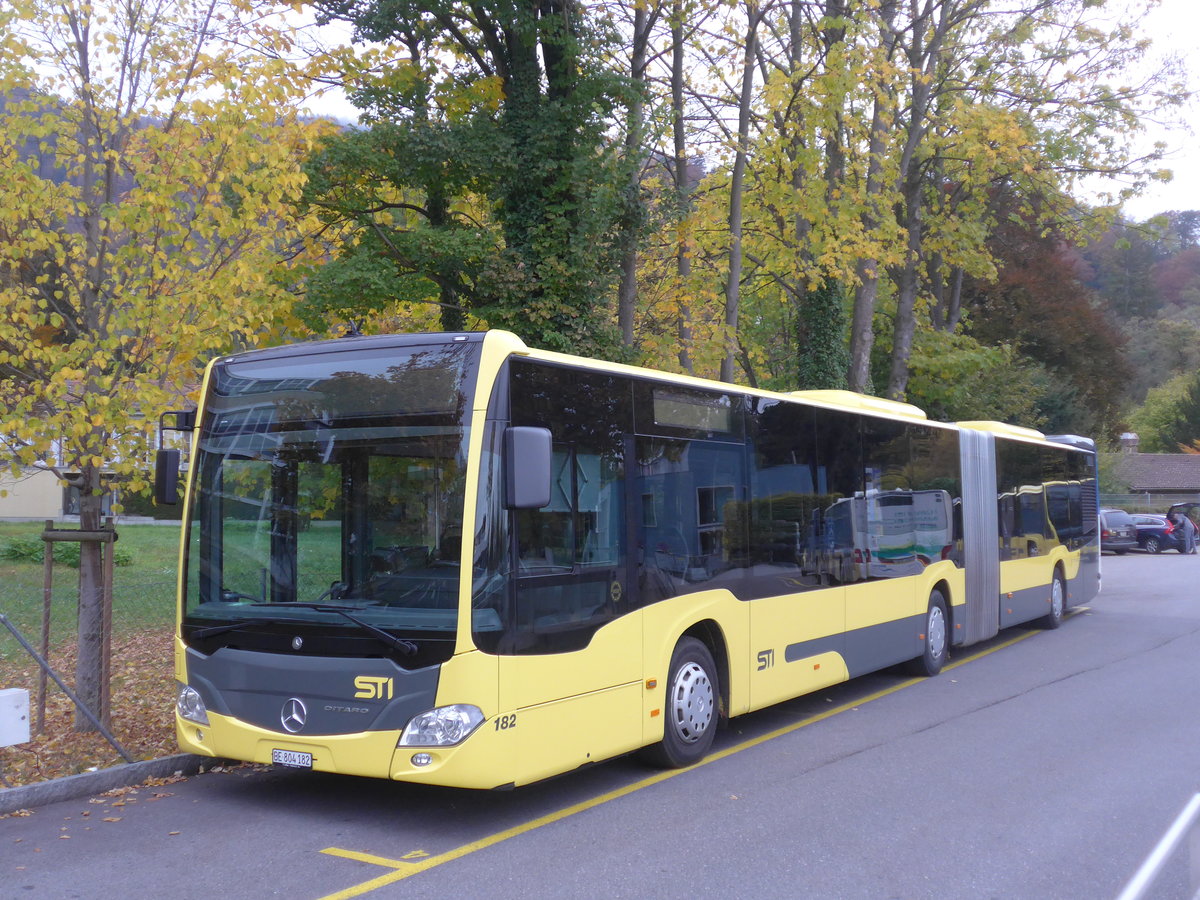 (199'171) - STI Thun - Nr. 182/BE 804'182 - Mercedes am 29. Oktober 2018 bei der Schifflndte Thun