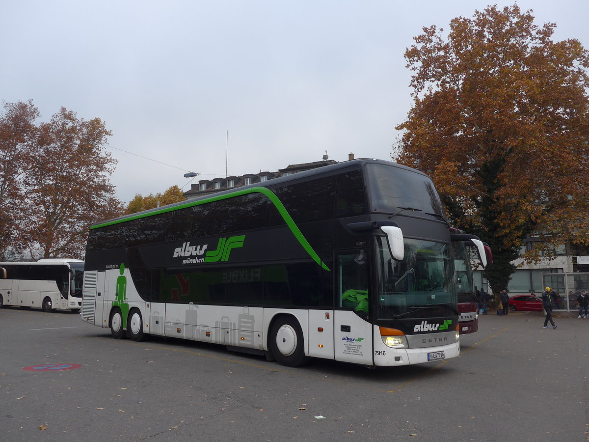 (199'431) - Aus Deutschland: Albus, Mnchen - Nr. 7916/M-EU 7916 - Setra am 18. November 2018 in Zrich, Sihlquai