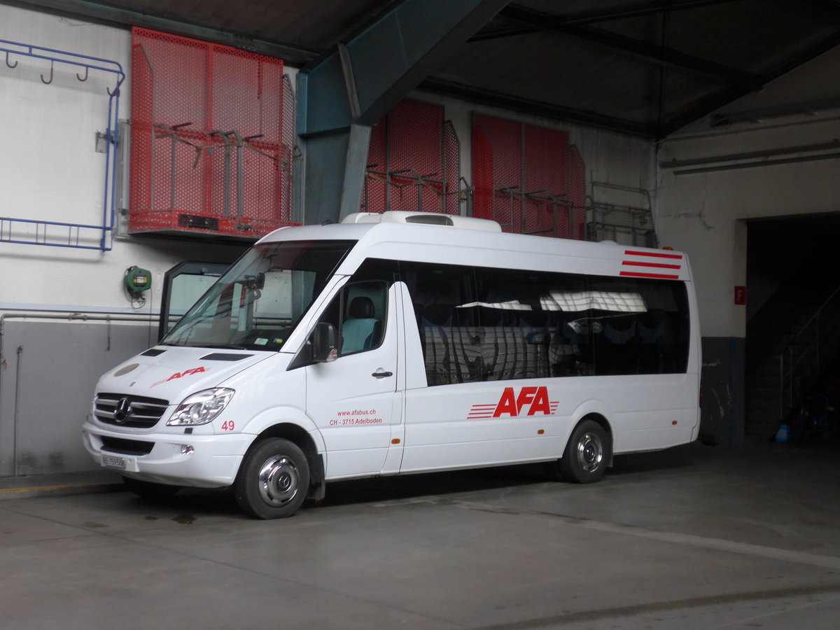 (199'608) - AFA Adelboden - Nr. 49/BE 759'568 - Mercedes (ex Bergmann, Adelboden) am 26. November 2018 in Adelboden, Busstation