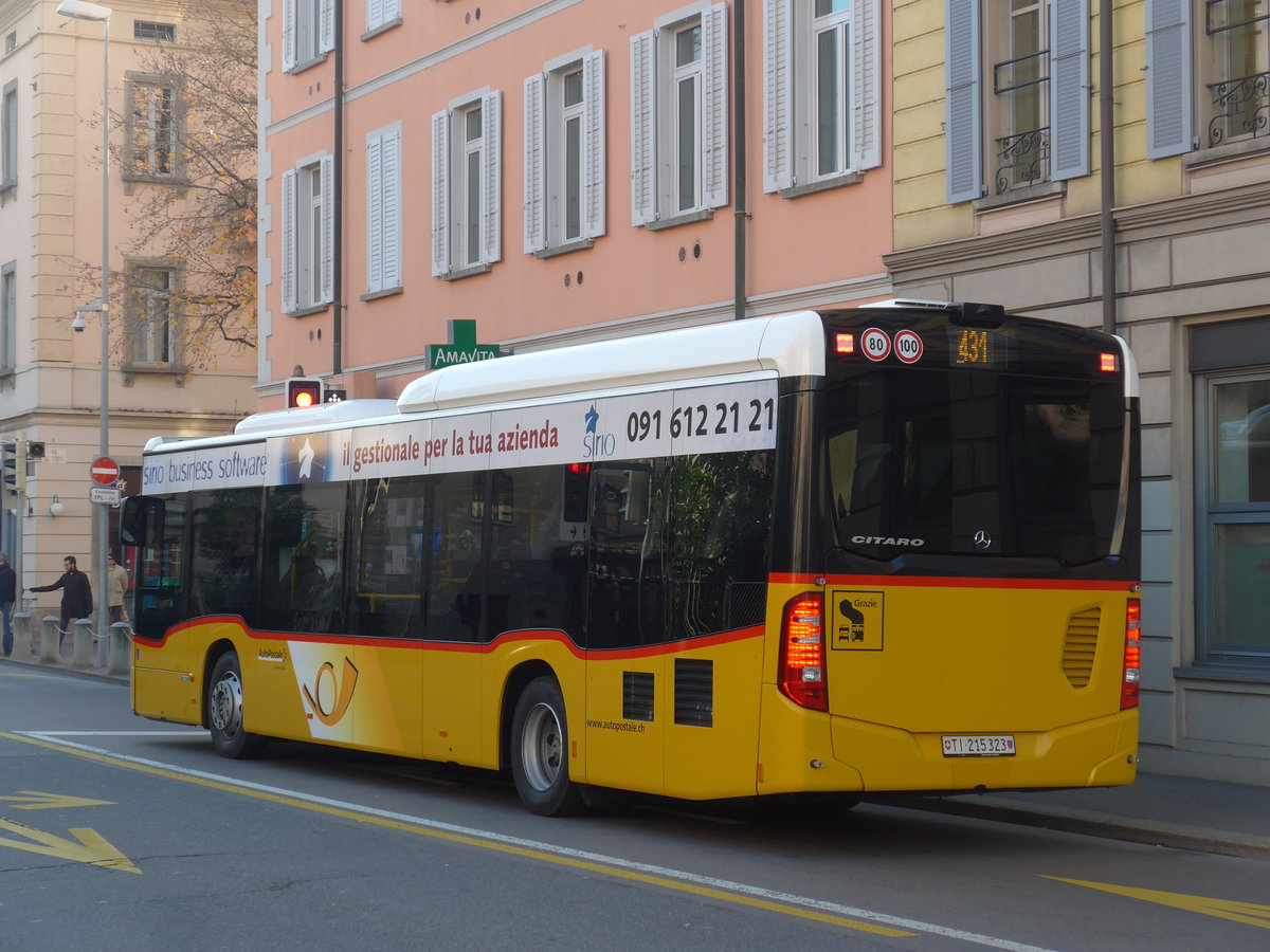 (199'664) - AutoPostale Ticino - Nr. 543/TI 215'323 - Mercedes am 7. Dezember 2018 in Lugano, Centro