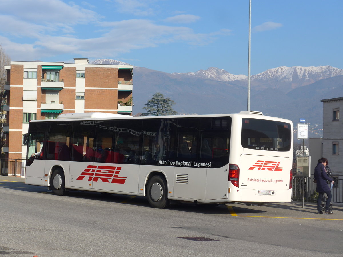 (199'730) - ARL Viganello - Nr. 8/TI 76'168 - Setra am 7. Dezember 2018 beim Bahnhof Lugano