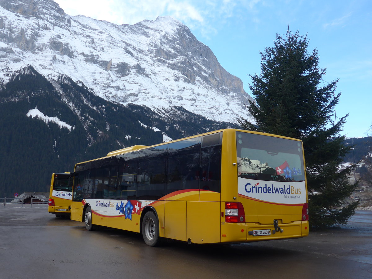 (200'509) - AVG Grindelwald - Nr. 24/BE 364'408 - MAN/Gppel am 1. Januar 2019 beim Bahnhof Grindelwald