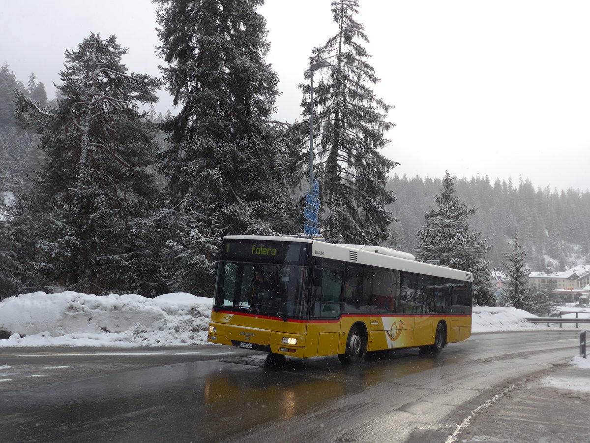 (200'573) - Stuppan, Flims - GR 153'980 - MAN (ex PostAuto Zrich Nr. 188) am 2. Januar 2019 in Laax, Bergbahnen