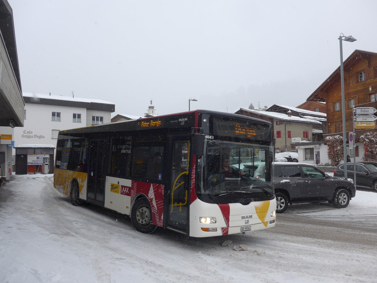 (200'602) - Stuppan, Flims - GR 99'347 - MAN/Gppel am 2. Januar 2019 in Flims, Post