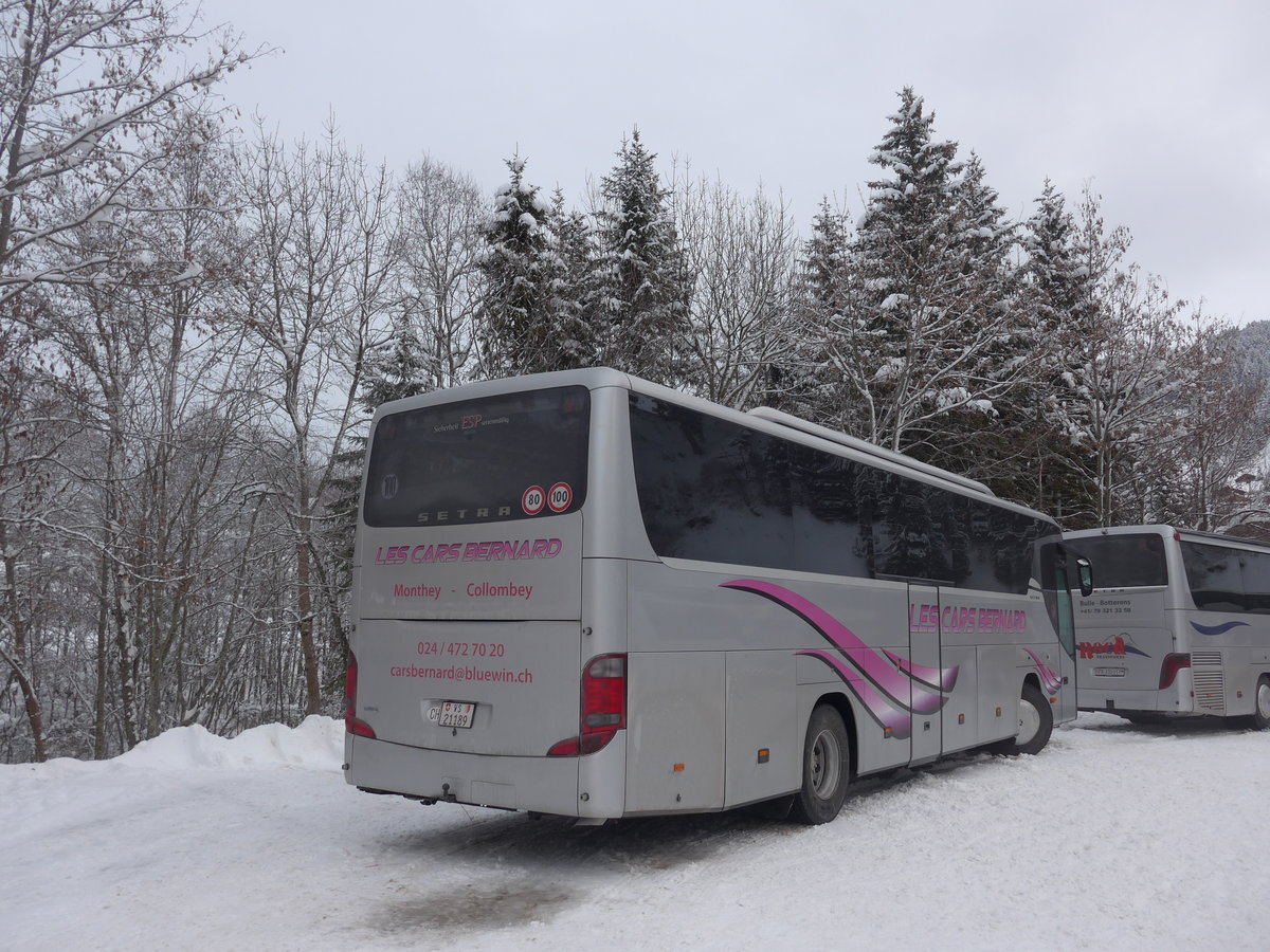 (200'708) - Bernard, Monthey - VS 21'189 - Setra am 12. Januar 2019 in Adelboden, ASB