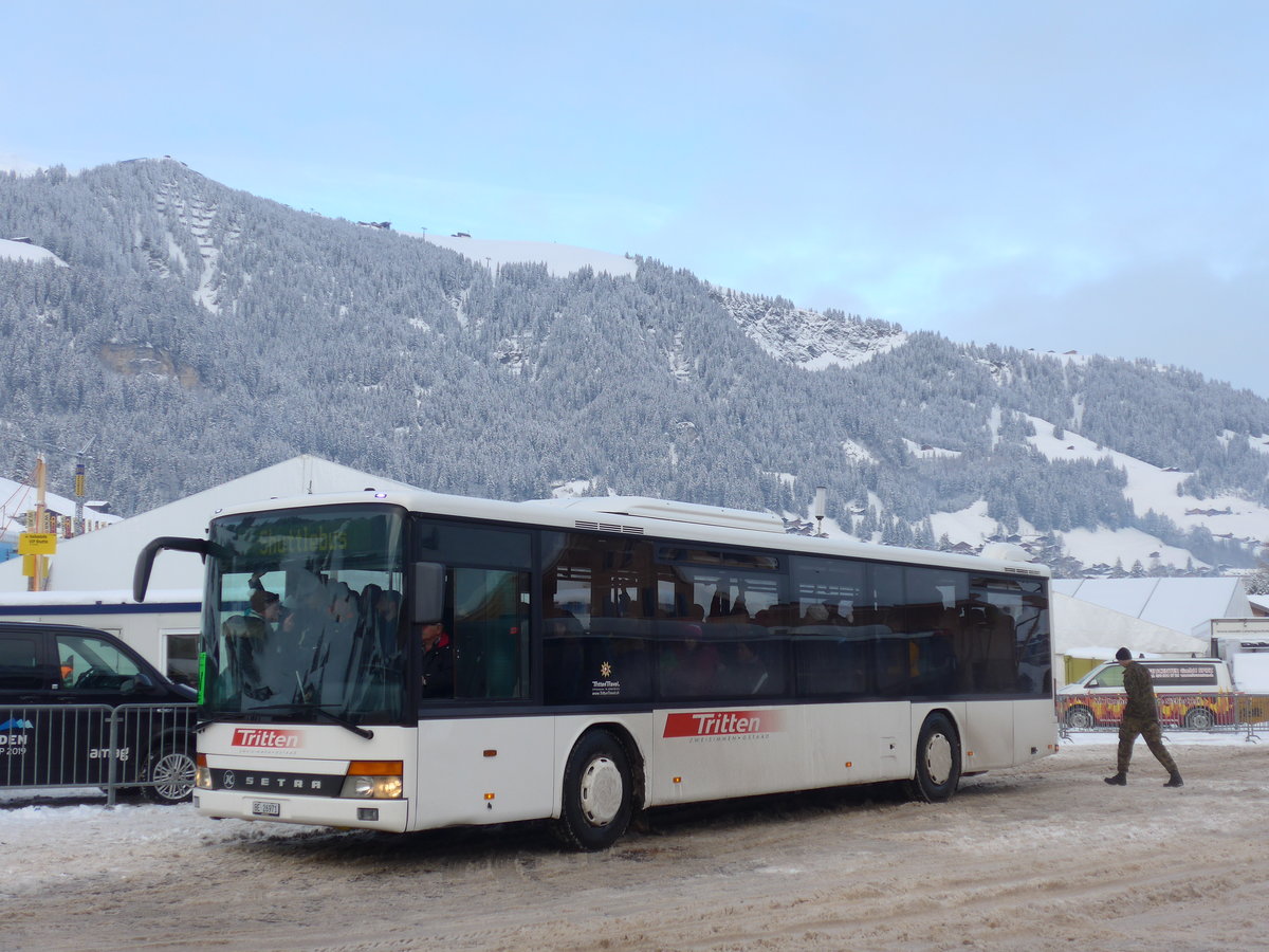 (200'841) - Tritten, Zweisimmen - Nr. 52/BE 26'971 - Setra (ex Interbus, Yverdon Nr. 52; ex AAGL Liestal Nr. 63) am 12. Januar 2019 in Adelboden, Weltcup