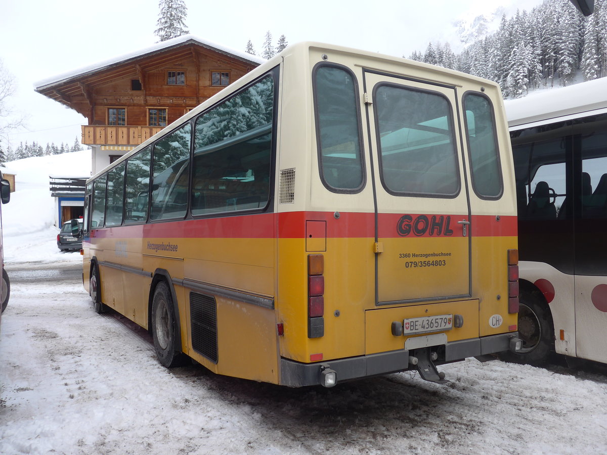 (200'908) - Gohl, Herzogenbuchsee - Nr. 11/BE 436'579 - NAW/Hess (ex Flury, Balm; ex Steiner, Altbron Nr. 11) am 12. Januar 2019 in Adelboden, Unter dem Birg