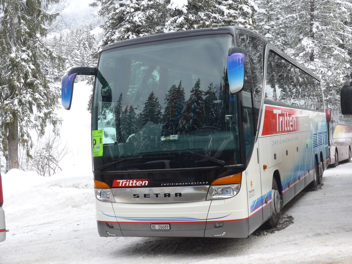 (200'928) - Tritten, Zweisimmen - BE 26'689 - Setra am 12. Januar 2019 in Adelboden, Unter dem Birg