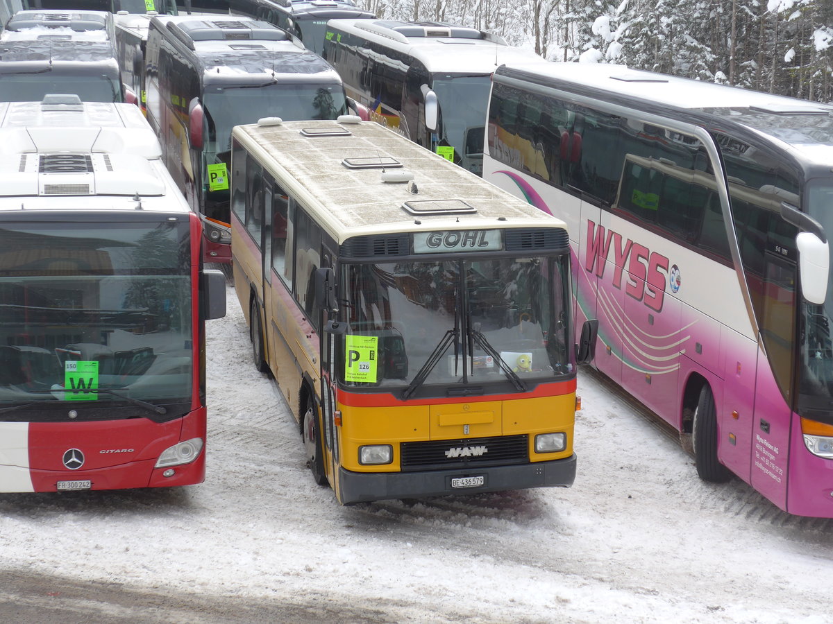 (200'966) - Gohl, Herzogenbuchsee - Nr. 11/BE 436'579 - NAW/Hess (ex Flury, Balm; ex Steiner, Altbron Nr. 11) am 12. Januar 2019 in Adelboden, Unter dem Birg