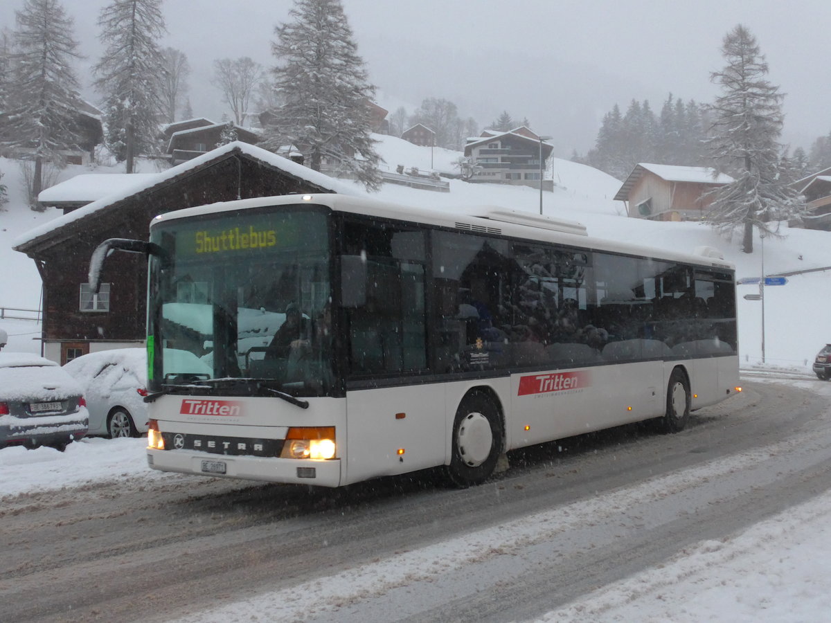 (201'033) - Tritten, Zweisimmen - Nr. 52/BE 26'971 - Setra (ex Interbus, Yverdon Nr. 52; ex AAGL Liestal Nr. 63) am 13. Januar 2019 in Adelboden, Oey