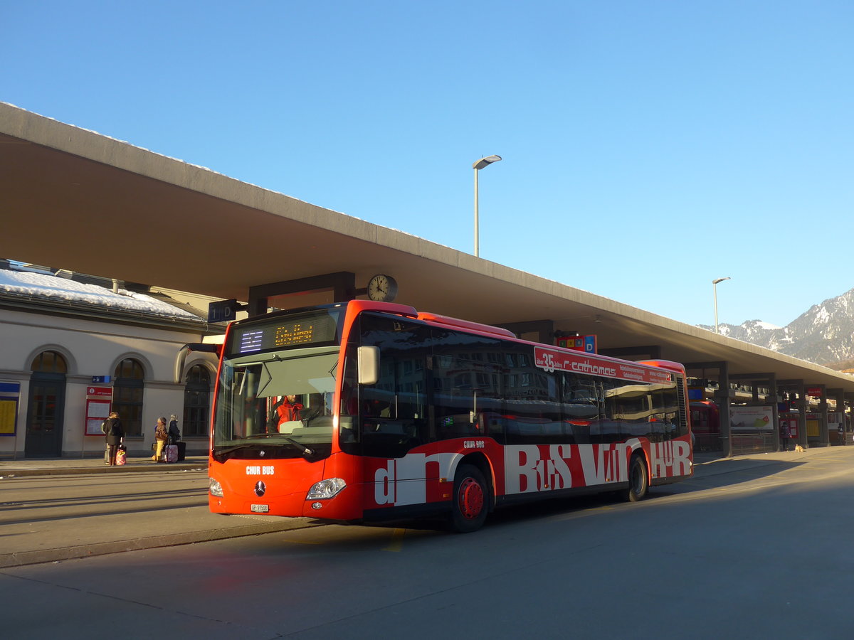 (201'297) - SBC Chur - Nr. 8/GR 97'508 - Mercedes am 19. Januar 2019 beim Bahnhof Chur