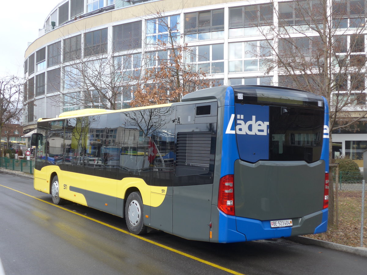 (201'368) - STI Thun - Nr. 404/BE 523'404 - Mercedes am 28. Januar 2019 bei der Schifflndte Thun