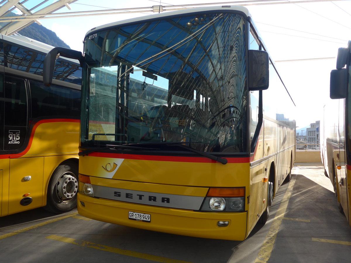 (202'134) - PostAuto Graubnden (Thepra 10) - GR 178'949 - Setra am 10. Mrz 2019 in Chur, Postautostation